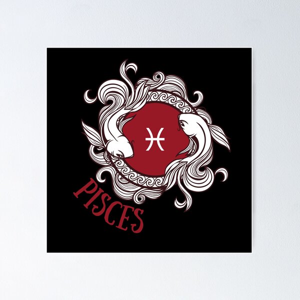 Item preview, Pisces Two Fish Water Sign designed and sold by BodhiCrave.