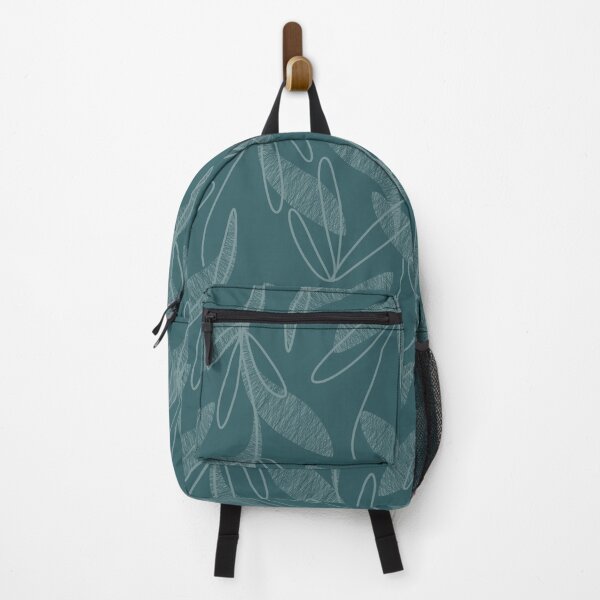 Item preview, Retro Botanical Pattern in Dusky Steel Blue Tones designed and sold by kierkegaard.