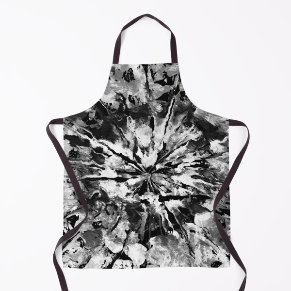 Item preview, Black Gray & White Tie-Dye Colored Pattern Design // Hand Painted Mandala Multi Media Abstract designed and sold by AEJdesign.