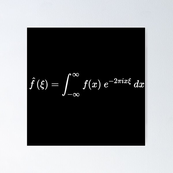 Item preview, fourier transform equation math and calculus basics designed and sold by NoetherSym.