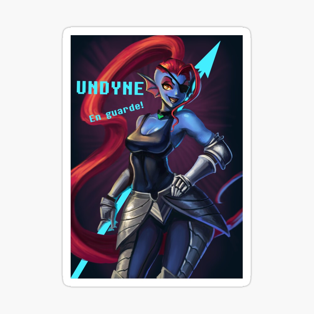 Póster for Sale con la obra «Undertale Undyne» de Puddingzz | Redbubble