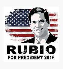 Lámina fotográfica Marco Rubio para presidente 2016