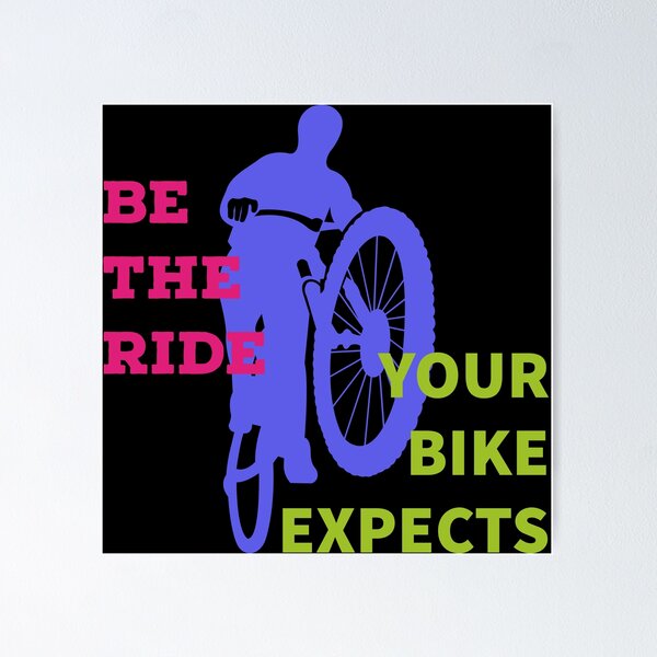 Item preview, Be the ride your bike expects desin | ride a bike | love my bicycle featuring orange bicycle rider designed and sold by TatianaLG.