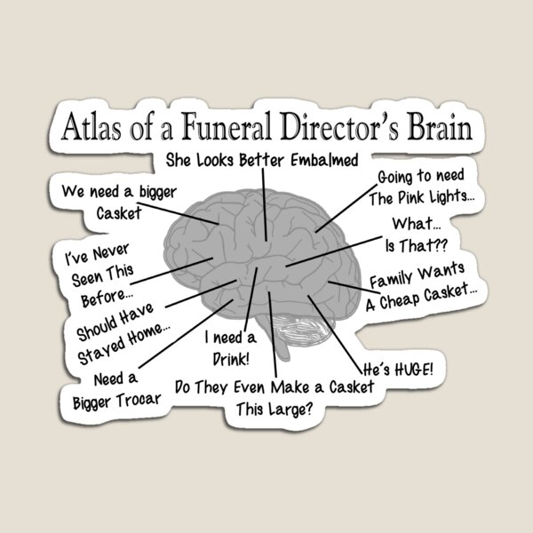 Item preview, Funny Funeral Director's Brain designed and sold by gailg1957.