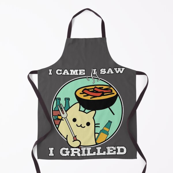 I came, I saw, I grilled Apron