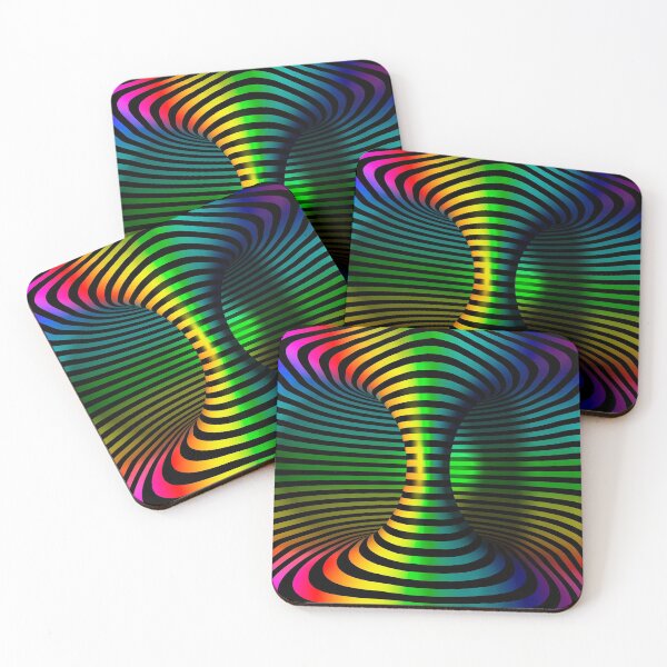 Item preview, Optical Illusion of a holographic 3d Torus Cylinder inside tops, cases, posters, etc. designed and sold by YourIllusion.