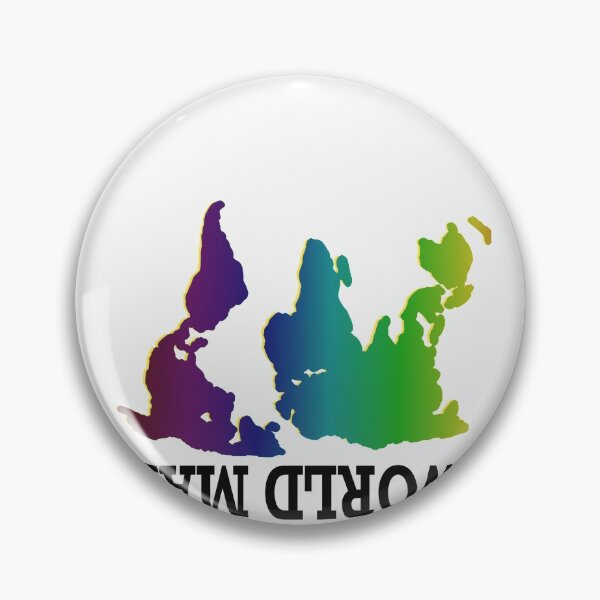 Item preview,  Upside down map - Funny world Sticker designed and sold by FunnyDSN.