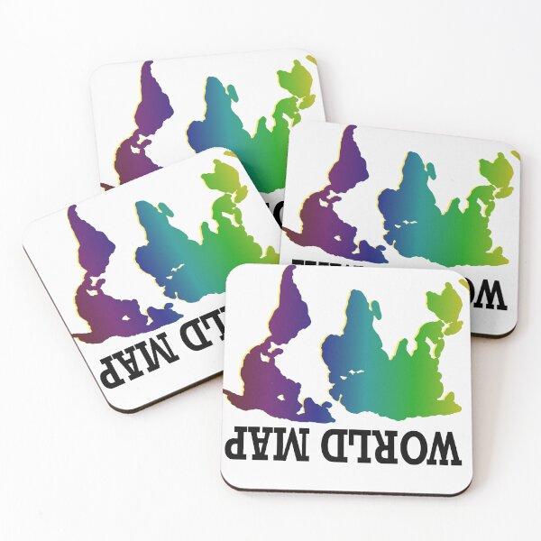 Item preview,  Upside down map - Funny world Sticker designed and sold by FunnyDSN.
