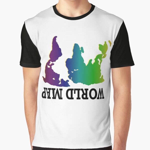 Item preview,  Upside down map - Funny world Sticker designed and sold by FunnyDSN.
