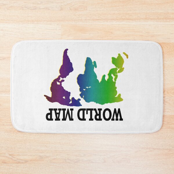 Item preview,  Upside down map - Funny world Sticker designed and sold by FunnyDSN.