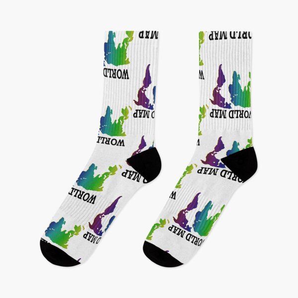 Item preview,  Upside down map - Funny world Sticker designed and sold by FunnyDSN.
