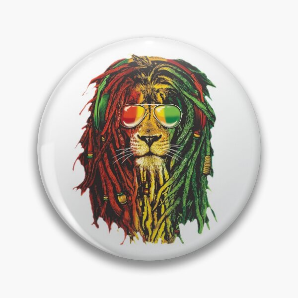 Item preview, Rasta Lion Art for Reggae Lover designed and sold by MYZAK HRM.