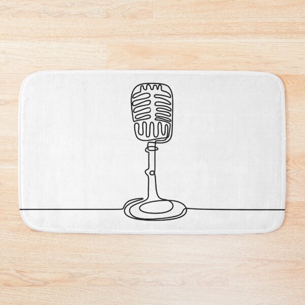Item preview, Microphone Line Art designed and sold by GBREAL01.
