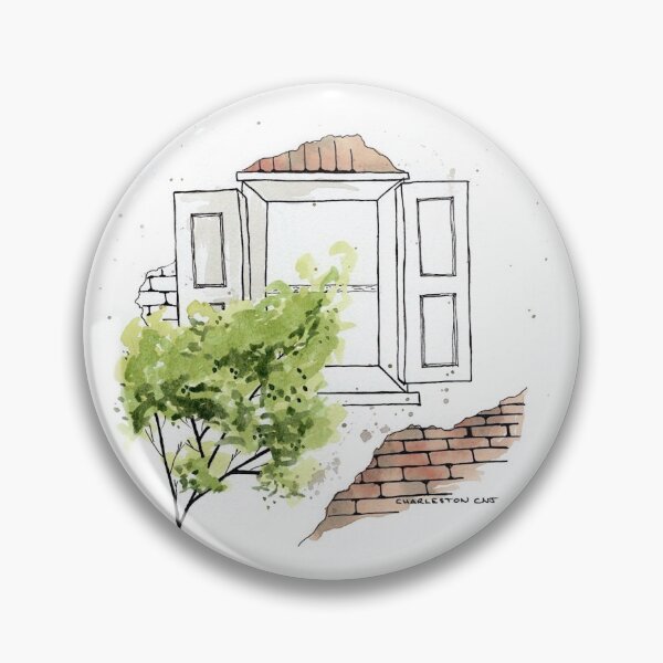Item preview, Charleston South Carolina Urban Sketch Watercolor Window designed and sold by CNoelJ.
