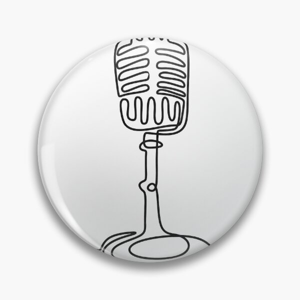 Item preview, Microphone Line Art designed and sold by GBREAL01.