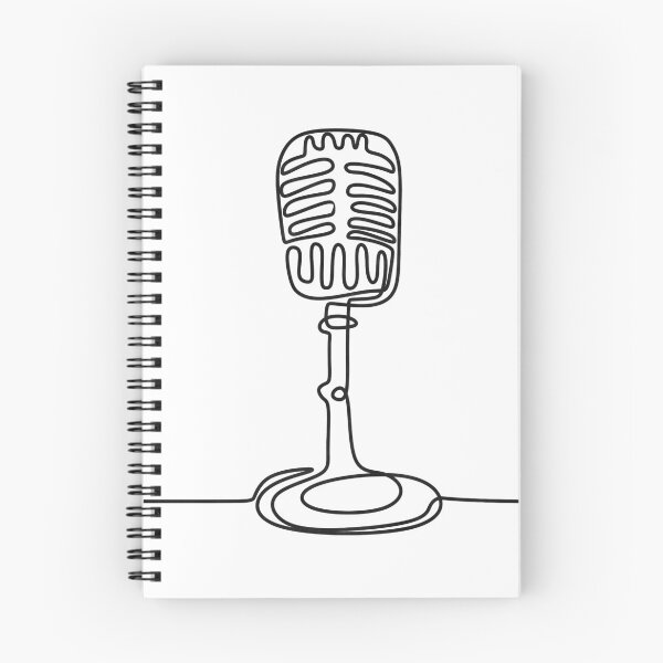 Item preview, Microphone Line Art designed and sold by GBREAL01.
