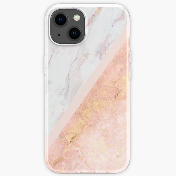 Marble & Rose Gold iPhone Soft Case