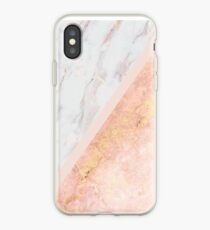 Marmor und Roségold iPhone-Hülle & Cover