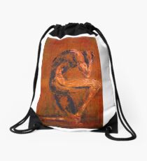 Live Rust Drawstring Bag