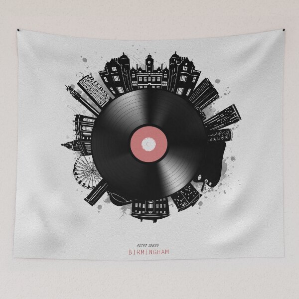 Item preview, birmingham skyline vinyl designed and sold by BekimART2.