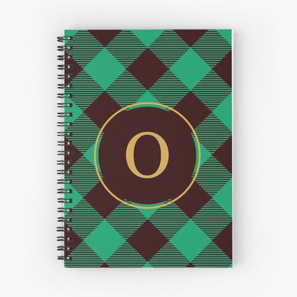 Item preview, Plaid Tartan Green Diagonal Monogram Initial Letter O designed and sold by fotografixgal.