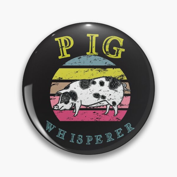 Item preview, Vintage Retro Pig Lover Whisperer T-Shirt Farmer Gift designed and sold by Zavola.