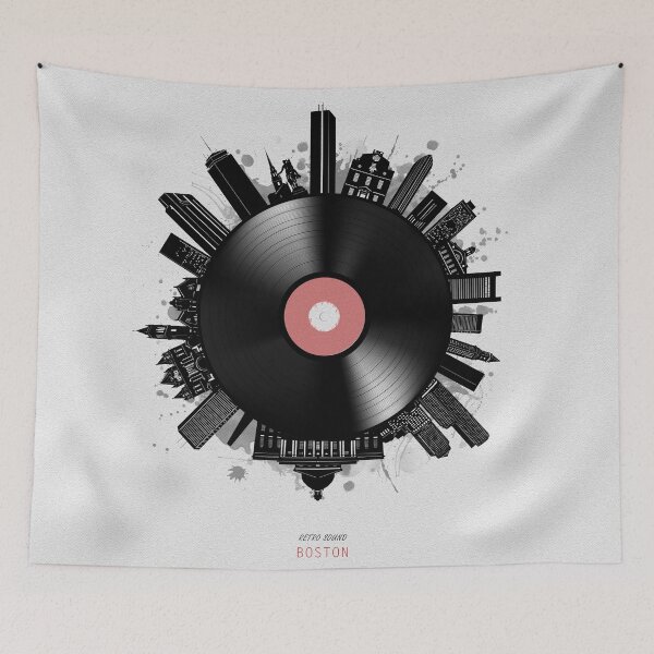 Item preview, boston skyline vinyl designed and sold by BekimART2.