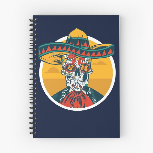 Item preview, Day of the Dead Sugar Skull Vaquero with a Sombrero designed and sold by SLAG-Creative.