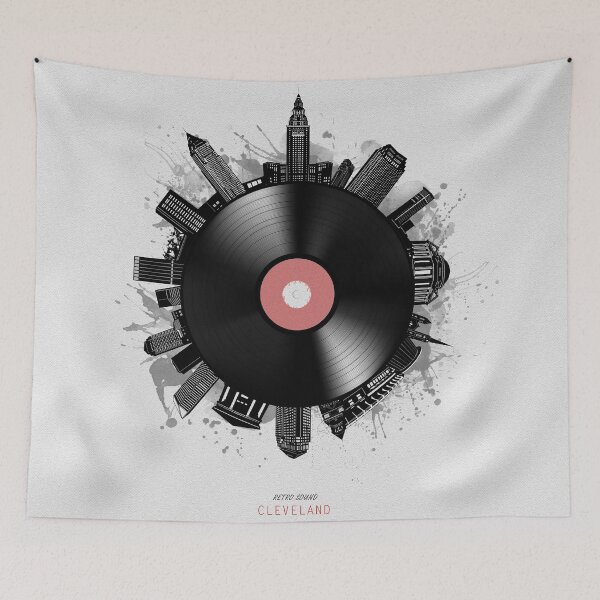 Item preview, cleveland skyline vinyl designed and sold by BekimART2.