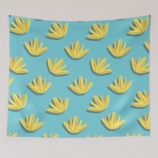 Item preview, Fresh Nature Pattern- yellow, orange, Light turquoise designed and sold by KLINESTORE.