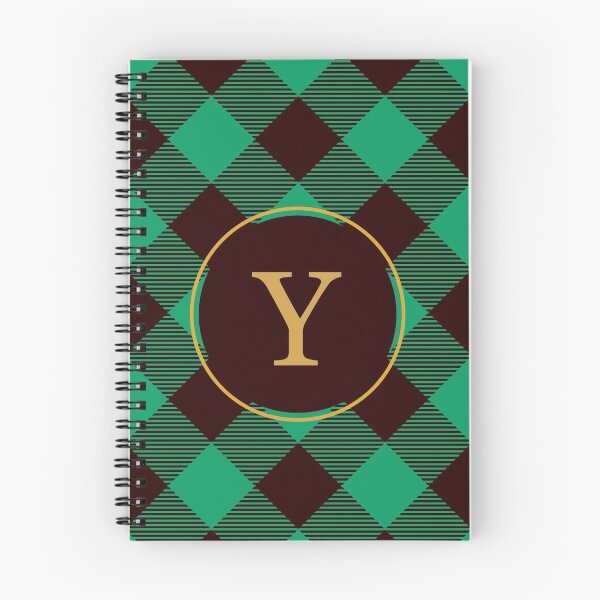 Item preview, Plaid Tartan Green Diagonal Monogram Initial Letter Y designed and sold by fotografixgal.