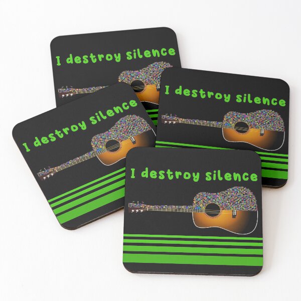 Item preview, I Destroy Silence Guitar: A Funny Gift For Guitar Lovers—Man, Women, Boy, Girl. designed and sold by Perfect-Art.