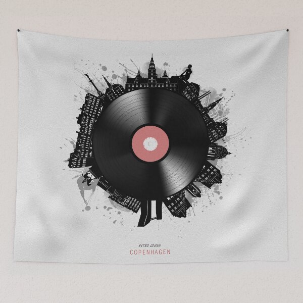 Item preview, copenhagen skyline vinyl designed and sold by BekimART2.