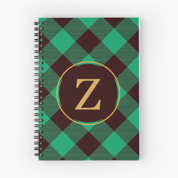 Item preview, Plaid Tartan Green Diagonal Monogram Initial Letter Z designed and sold by fotografixgal.