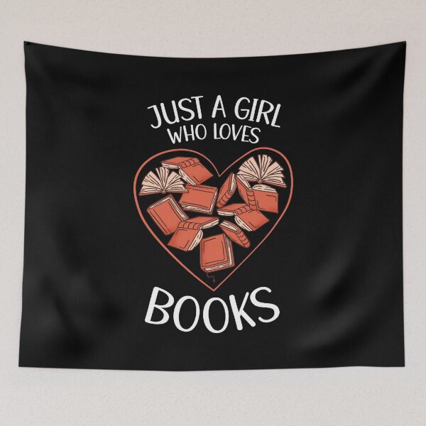 Item preview, Just A Girl Who Loves Books designed and sold by OnepixArt.