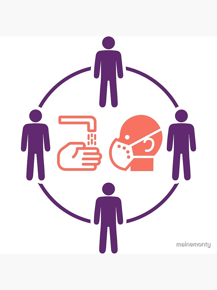 "Hands...Face...Space" Poster by mainemonty | Redbubble