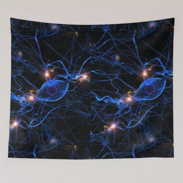 Item preview, ACTIVE NERVE CELL DIGITALLY GENERATED IMAGE MEDICAL LABORATORY SCIENCE designed and sold by Hippiesole.