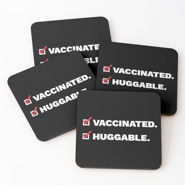 Item preview, Vaccinated Huggable Covid Check designed and sold by DnlDesigns.