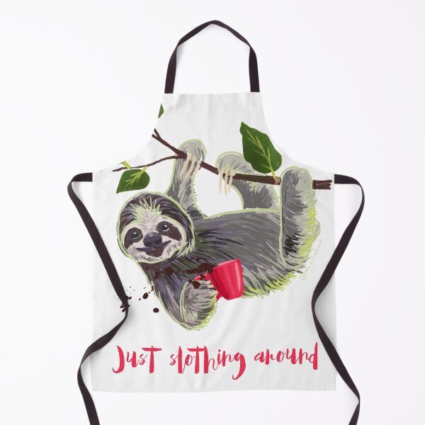 Item preview, Just slothing around. Funny sloth with coffee mug. designed and sold by orangerinka.