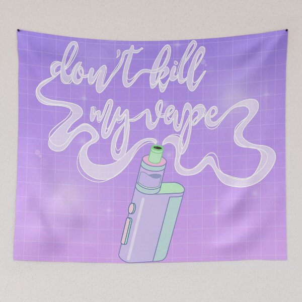 Item preview, Don't kill my vape purple theme designed and sold by AuriArts.