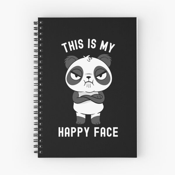 Item preview, This Is My Happy Face Angry Panda designed and sold by OnepixArt.