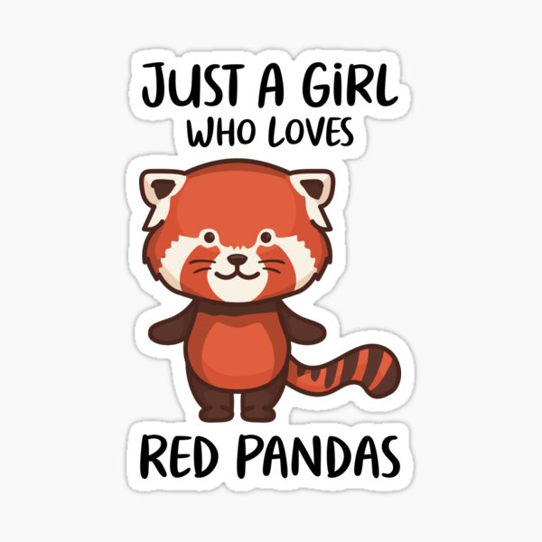 Item preview, Just A Girl Who Loves Red Pandas designed and sold by OnepixArt.