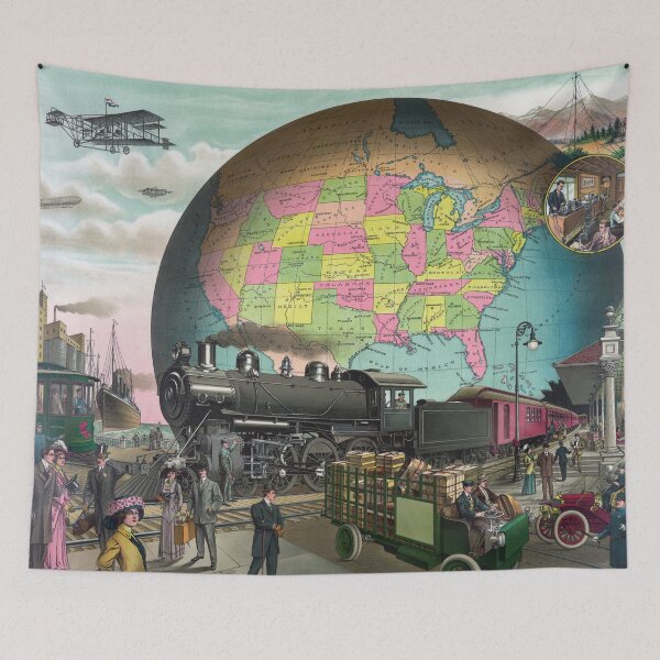 Item preview, Twentieth Century Transportation - Trains - Cars - Planes - ES Yates Circa 1910 designed and sold by warishellstore.