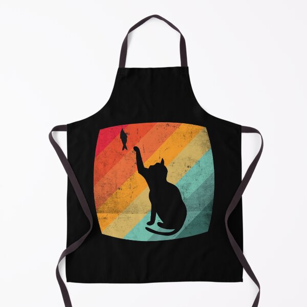 Item preview, Vintage Distressed Cat Playing with Fish Retro Graphic designed and sold by wdyoungblood.