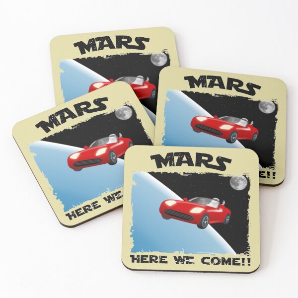 Item preview, Mars, Here We Come!! Perfect Funny Space, Mars lovers and Astronauts Gift Idea, Distressed Retro Vintage designed and sold by Van-Tees.