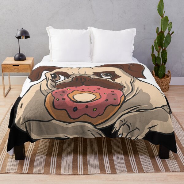 Item preview, Pug Eating a Sprinkles Donut designed and sold by SLAG-Creative.