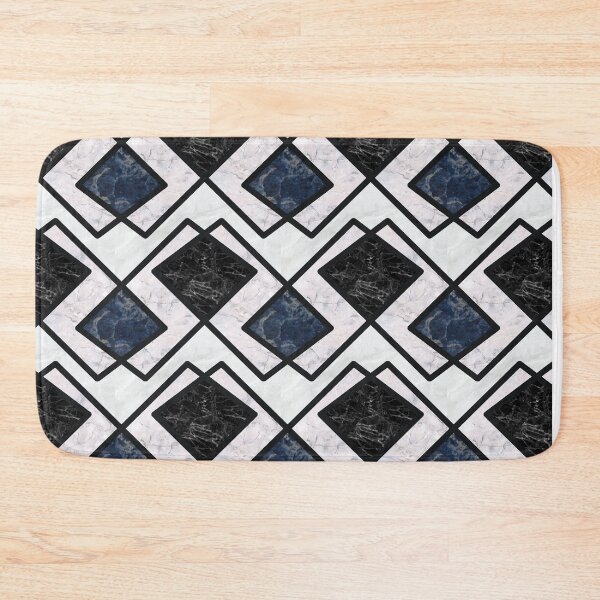 Item preview,  Marble,Blue,navy Geometric shapes,squares ,boho pattern  designed and sold by MariaMarinova.