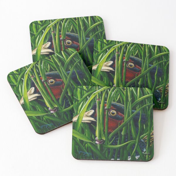 Item preview, Courting In The Barley. Pheasant in a barley field. Original Acrylic painting. designed and sold by janesg.