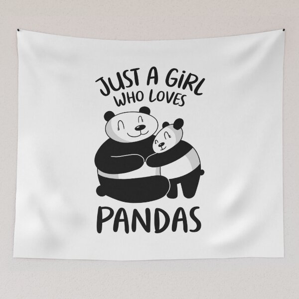Item preview, Just A Girl Who Loves Pandas designed and sold by OnepixArt.
