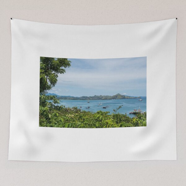 Item preview, A view over Labuan Bajo harbour and Palua Karawo in early morning, Indonesia designed and sold by SnapTPhotograph.